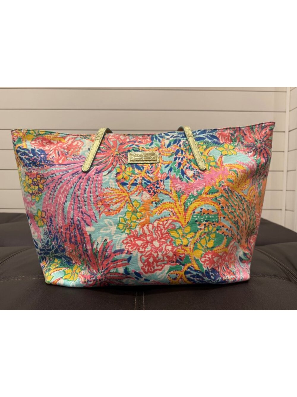 Lilly Pulitzer Fishing for Compliments Resort Tote Bag - Picture 2 of 16